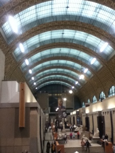 One exhibition hall.