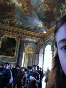 I like this picture of me in front of all the people looking at the big paintings.
