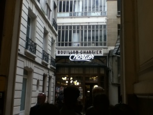 There was a queue to get in to Chartier!