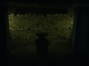 Literal wall of bones.